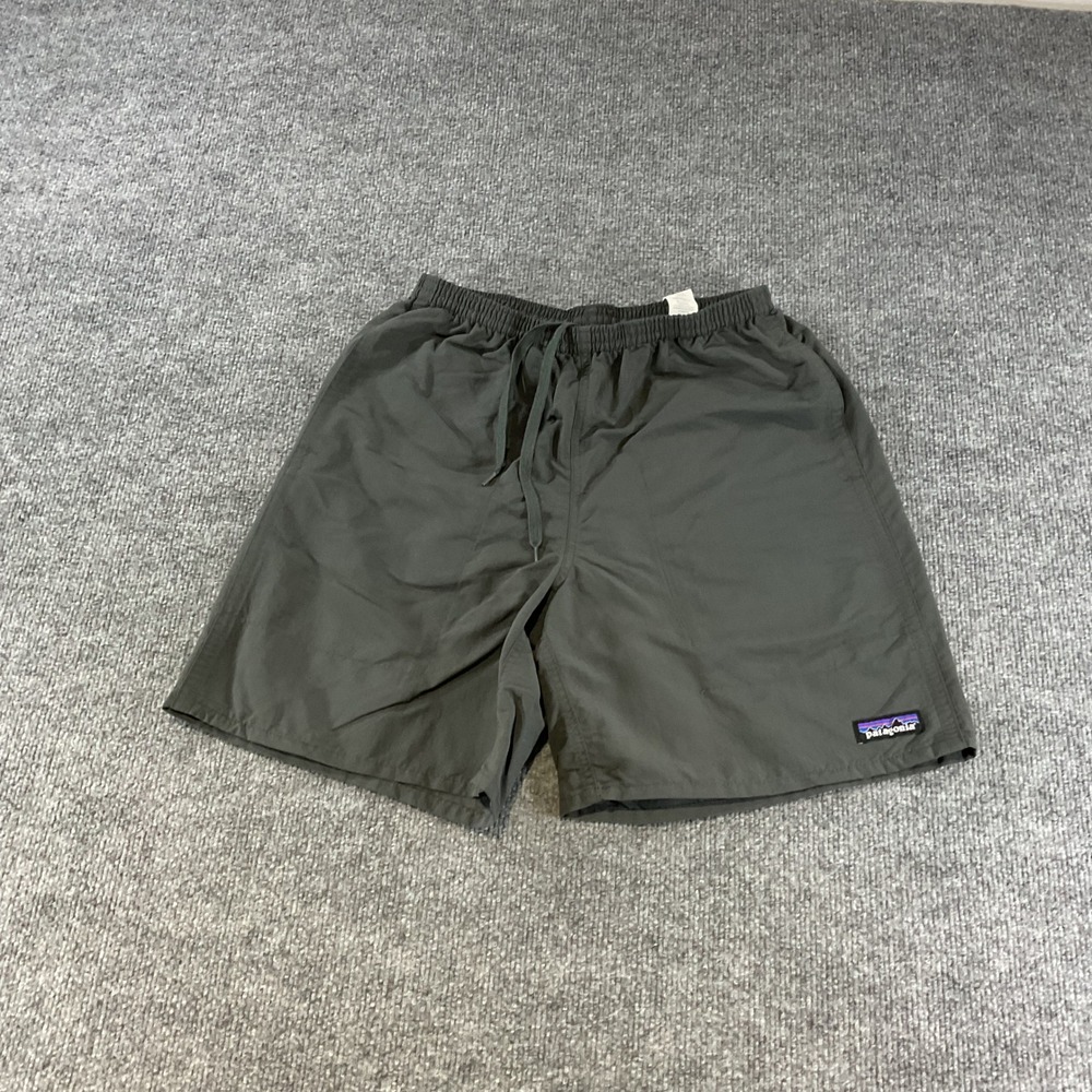 Patagonia Womens Baggies Shorts Gray Elastic Waist Mesh Liner S 5 Inch Inseam